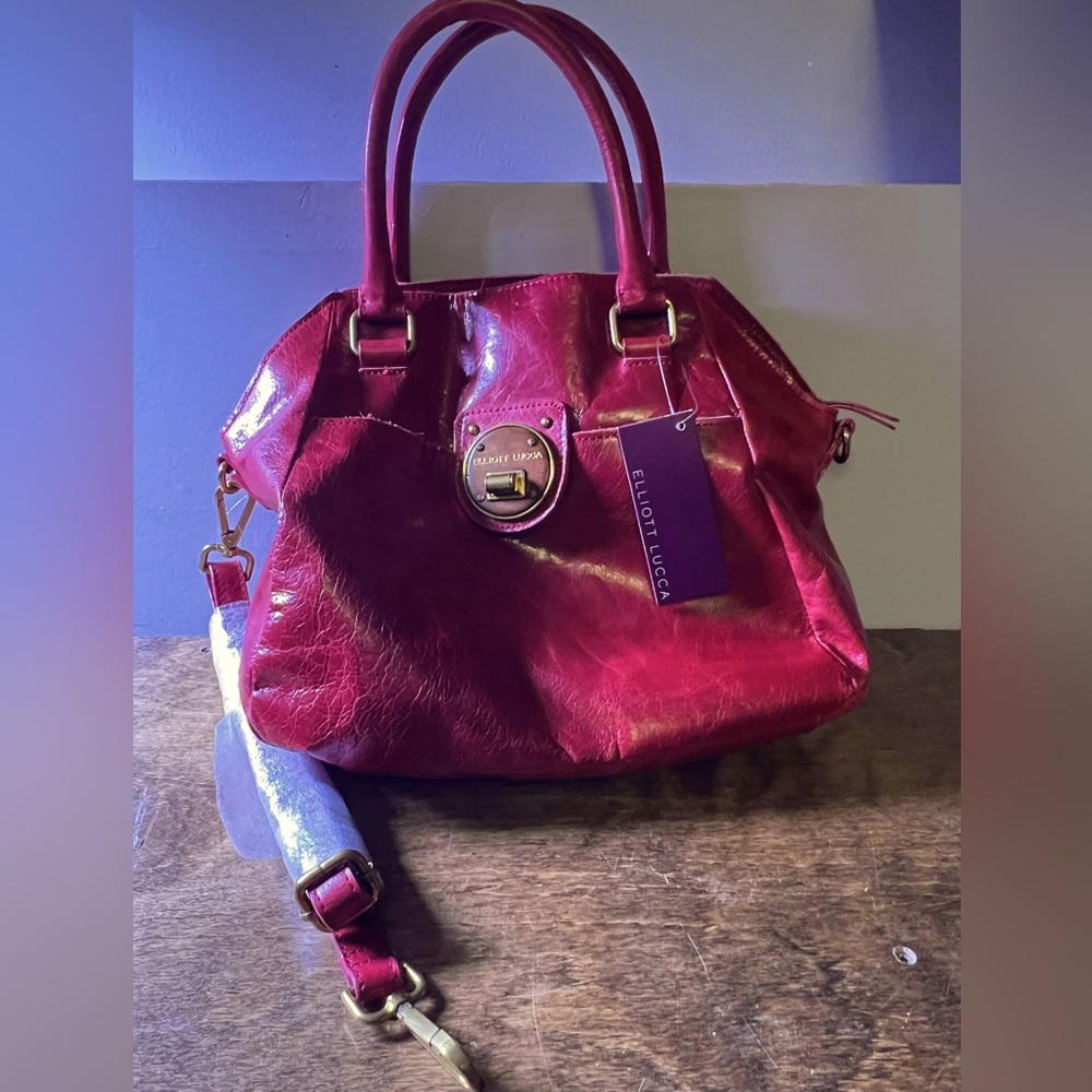 NWT Red Leather Elliott Lucca Purse